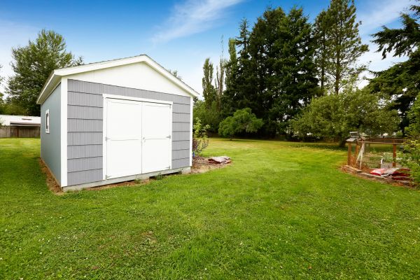 Storage Shed Assembly in Lawton