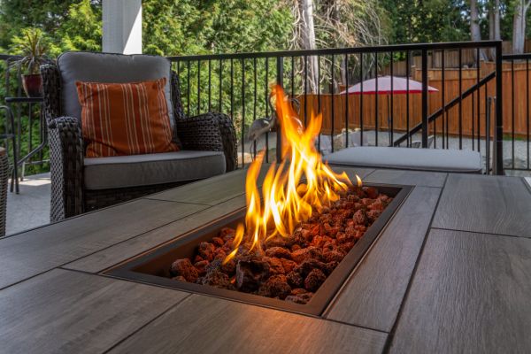 Gas Fire Pit Installation in Lawton