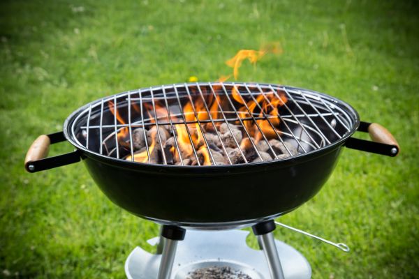 Charcoal Grill Assembly in Lawton