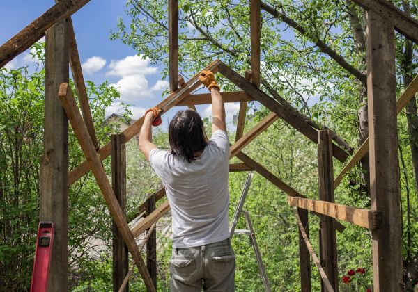 Wood Pergola Repair in Lawton
